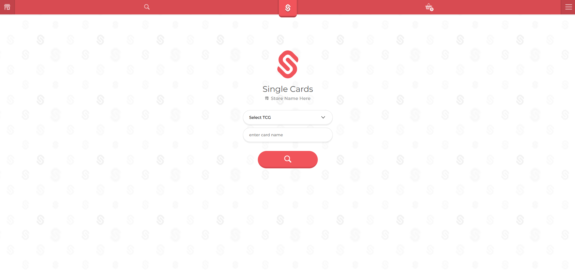 Single Cards Website